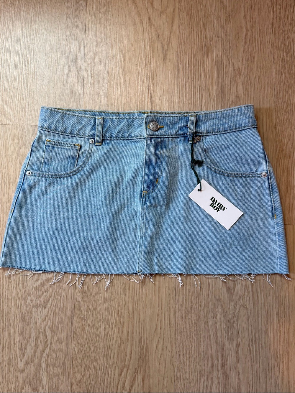 Dairy Boy Denim Mini Skirt